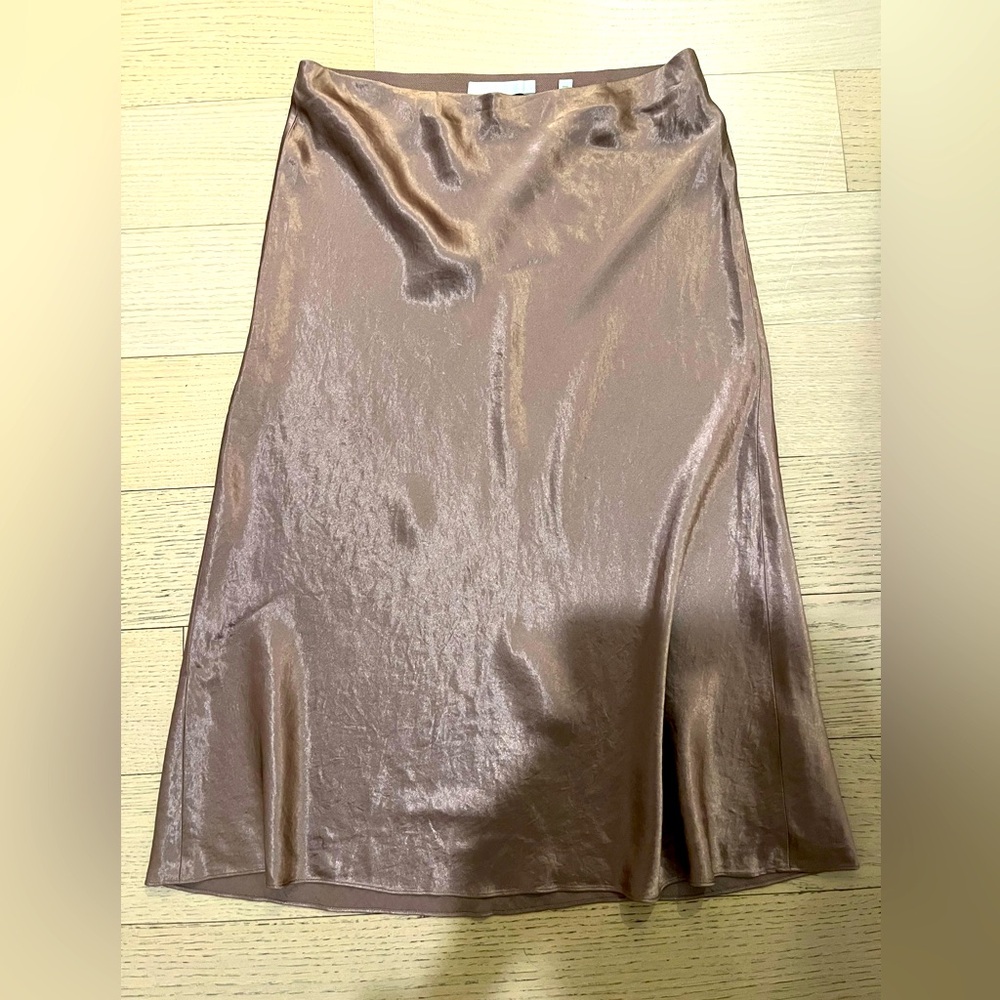 VINCE - Silk Midi Skirt - Size L